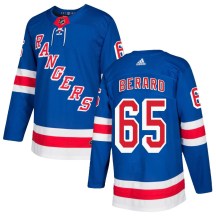 Men's Adidas New York Rangers Brett Berard Royal Blue Home Jersey - Authentic