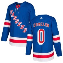 Men's Adidas New York Rangers Jaroslav Chmelar Royal Blue Home Jersey - Authentic