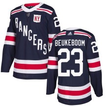 Men's Adidas New York Rangers Jeff Beukeboom Navy Blue 2018 Winter Classic Home Jersey - Authentic