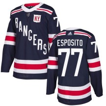 Men's Adidas New York Rangers Phil Esposito Navy Blue 2018 Winter Classic Home Jersey - Authentic