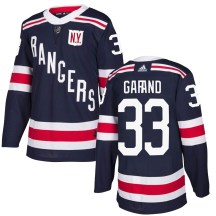 Men's Adidas New York Rangers Dylan Garand Navy Blue 2018 Winter Classic Home Jersey - Authentic