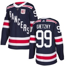 Men's Adidas New York Rangers Wayne Gretzky Navy Blue 2018 Winter Classic Home Jersey - Authentic