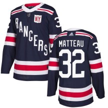 Men's Adidas New York Rangers Stephane Matteau Navy Blue 2018 Winter Classic Home Jersey - Authentic