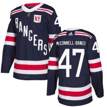 Men's Adidas New York Rangers Bryce McConnell-Barker Navy Blue 2018 Winter Classic Home Jersey - Authentic