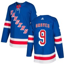 Youth Adidas New York Rangers Adam Graves Royal Blue Home Jersey - Authentic