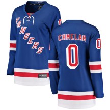 Women's Fanatics Branded New York Rangers Jaroslav Chmelar Blue Home Jersey - Breakaway