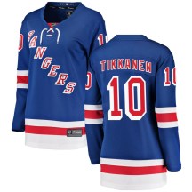 Women's Fanatics Branded New York Rangers Esa Tikkanen Blue Home Jersey - Breakaway