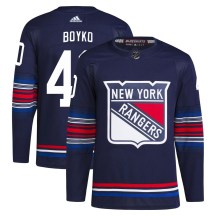 Men's Adidas New York Rangers Talyn Boyko Navy Alternate Primegreen Jersey - Authentic