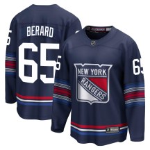 Youth Fanatics Branded New York Rangers Brett Berard Navy Breakaway Alternate Jersey - Premier