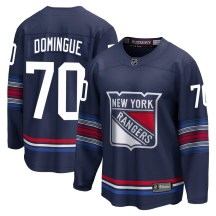 Youth Fanatics Branded New York Rangers Louis Domingue Navy Breakaway Alternate Jersey - Premier