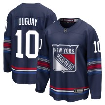 Youth Fanatics Branded New York Rangers Ron Duguay Navy Breakaway Alternate Jersey - Premier