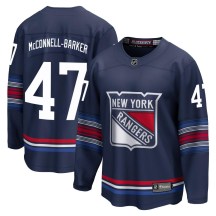 Youth Fanatics Branded New York Rangers Bryce McConnell-Barker Navy Breakaway Alternate Jersey - Premier