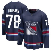 Youth Fanatics Branded New York Rangers Brennan Othmann Navy Breakaway Alternate Jersey - Premier