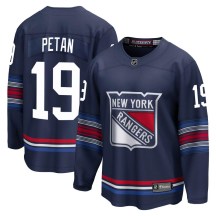 Youth Fanatics Branded New York Rangers Nic Petan Navy Breakaway Alternate Jersey - Premier