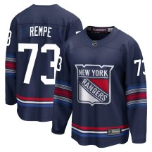 Youth Fanatics Branded New York Rangers Matt Rempe Navy Breakaway Alternate Jersey - Premier