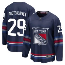 Youth Fanatics Branded New York Rangers Reijo Ruotsalainen Navy Breakaway Alternate Jersey - Premier