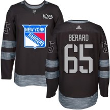 Youth New York Rangers Brett Berard Black 1917-2017 100th Anniversary Jersey - Authentic