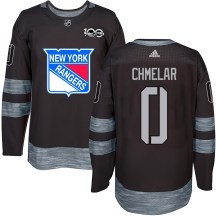 Youth New York Rangers Jaroslav Chmelar Black 1917-2017 100th Anniversary Jersey - Authentic