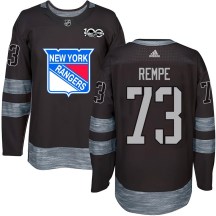 Youth New York Rangers Matt Rempe Black 1917-2017 100th Anniversary Jersey - Authentic