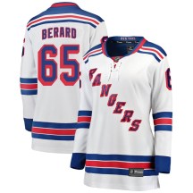 Women's Fanatics Branded New York Rangers Brett Berard White Away Jersey - Breakaway