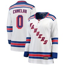 Women's Fanatics Branded New York Rangers Jaroslav Chmelar White Away Jersey - Breakaway