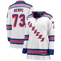 Women's Fanatics Branded New York Rangers Matt Rempe White Away Jersey - Breakaway