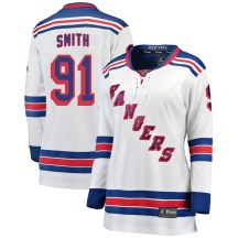 Women's Fanatics Branded New York Rangers Reilly Smith White Away Jersey - Breakaway