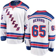 Men's Fanatics Branded New York Rangers Brett Berard White Away Jersey - Breakaway