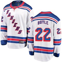 Men's Fanatics Branded New York Rangers Dan Boyle White Away Jersey - Breakaway