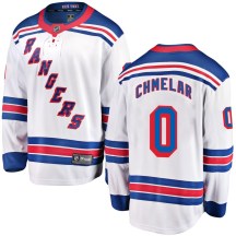 Men's Fanatics Branded New York Rangers Jaroslav Chmelar White Away Jersey - Breakaway