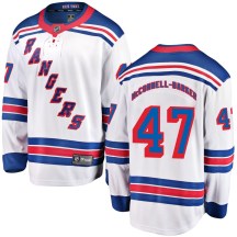 Men's Fanatics Branded New York Rangers Bryce McConnell-Barker White Away Jersey - Breakaway