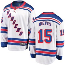 Men's Fanatics Branded New York Rangers Boo Nieves White Away Jersey - Breakaway