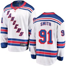 Men's Fanatics Branded New York Rangers Reilly Smith White Away Jersey - Breakaway