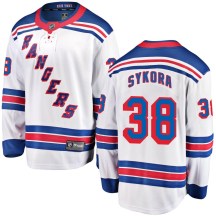 Men's Fanatics Branded New York Rangers Adam Sykora White Away Jersey - Breakaway