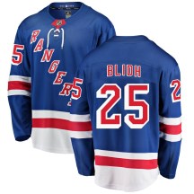 Men's Fanatics Branded New York Rangers Anton Blidh Blue Home Jersey - Breakaway