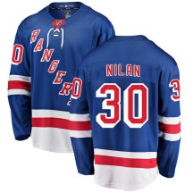 Men's Fanatics Branded New York Rangers Chris Nilan Blue Home Jersey - Breakaway