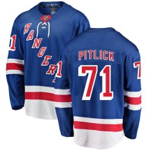 Men's Fanatics Branded New York Rangers Tyler Pitlick Blue Home Jersey - Breakaway