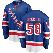 Men's Fanatics Branded New York Rangers Brandon Scanlin Blue Home Jersey - Breakaway