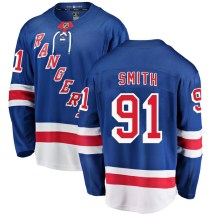 Men's Fanatics Branded New York Rangers Reilly Smith Blue Home Jersey - Breakaway