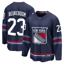 Men's Fanatics Branded New York Rangers Jeff Beukeboom Navy Breakaway Alternate Jersey - Premier