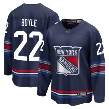 Men's Fanatics Branded New York Rangers Dan Boyle Navy Breakaway Alternate Jersey - Premier