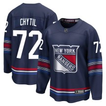 Men's Fanatics Branded New York Rangers Filip Chytil Navy Breakaway Alternate Jersey - Premier