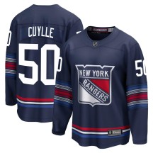 Men's Fanatics Branded New York Rangers Will Cuylle Navy Breakaway Alternate Jersey - Premier