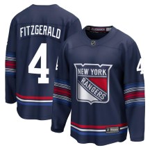 Men's Fanatics Branded New York Rangers Casey Fitzgerald Navy Breakaway Alternate Jersey - Premier