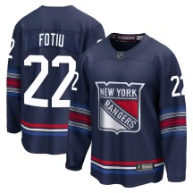 Men's Fanatics Branded New York Rangers Nick Fotiu Navy Breakaway Alternate Jersey - Premier