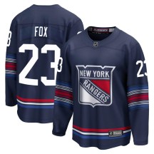 Men's Fanatics Branded New York Rangers Adam Fox Navy Breakaway Alternate Jersey - Premier