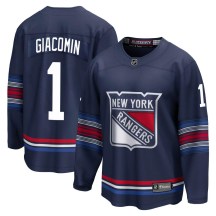 Men's Fanatics Branded New York Rangers Eddie Giacomin Navy Breakaway Alternate Jersey - Premier