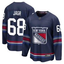 Men's Fanatics Branded New York Rangers Jaromir Jagr Navy Breakaway Alternate Jersey - Premier