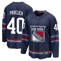 Men's Fanatics Branded New York Rangers Mark Pavelich Navy Breakaway Alternate Jersey - Premier