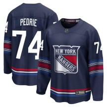 Men's Fanatics Branded New York Rangers Vince Pedrie Navy Breakaway Alternate Jersey - Premier